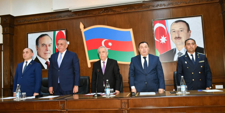 Qubadlı Rayon İcra Hakimiyyətinin inzibati binasında Ümummilli Lider Heydər Əliyevin anadan olmasının 103-cü ildönümünə həsr olunmuş tədbir keçiridi